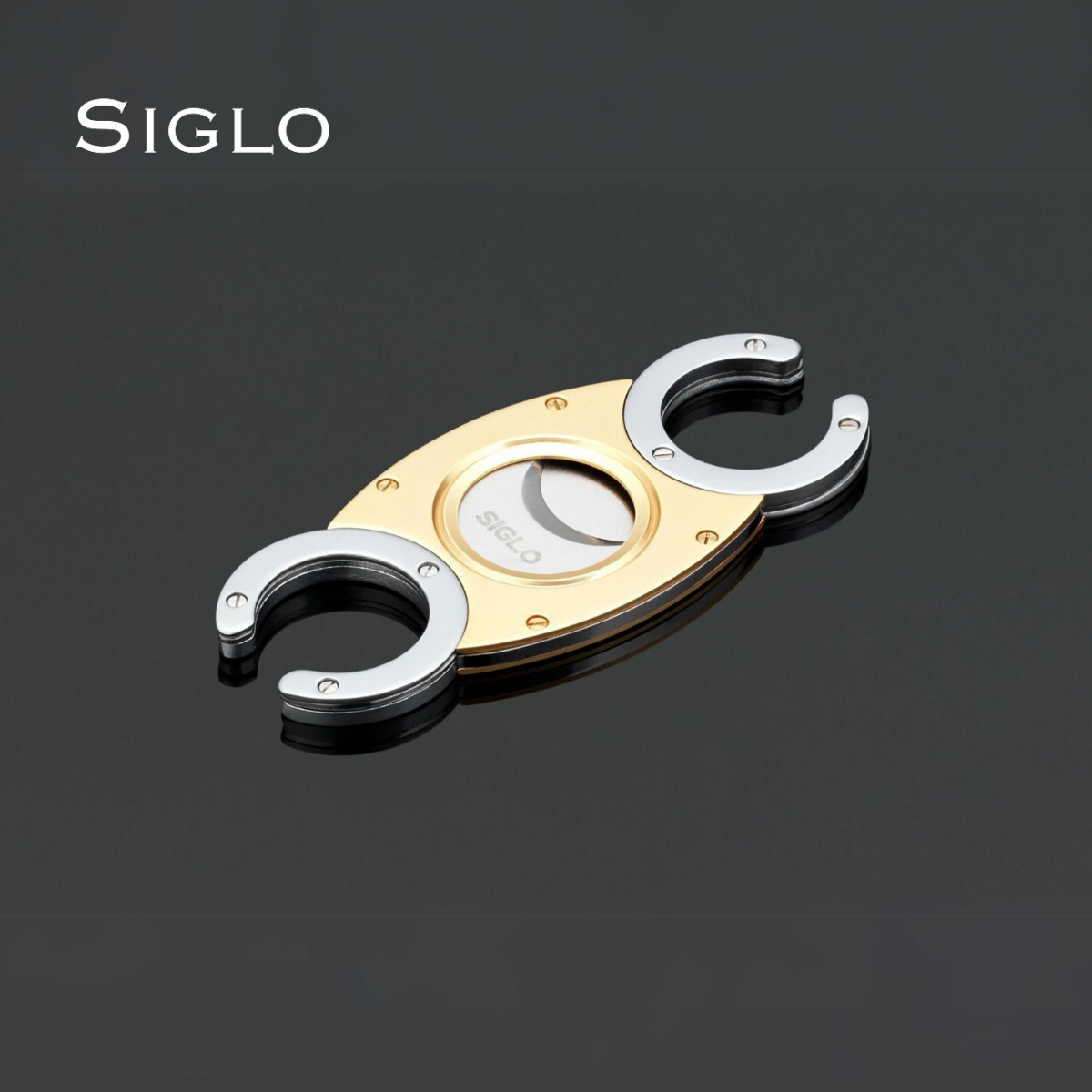 10010355D SIGLO CC Cutter - Gold Body / Silver Handle