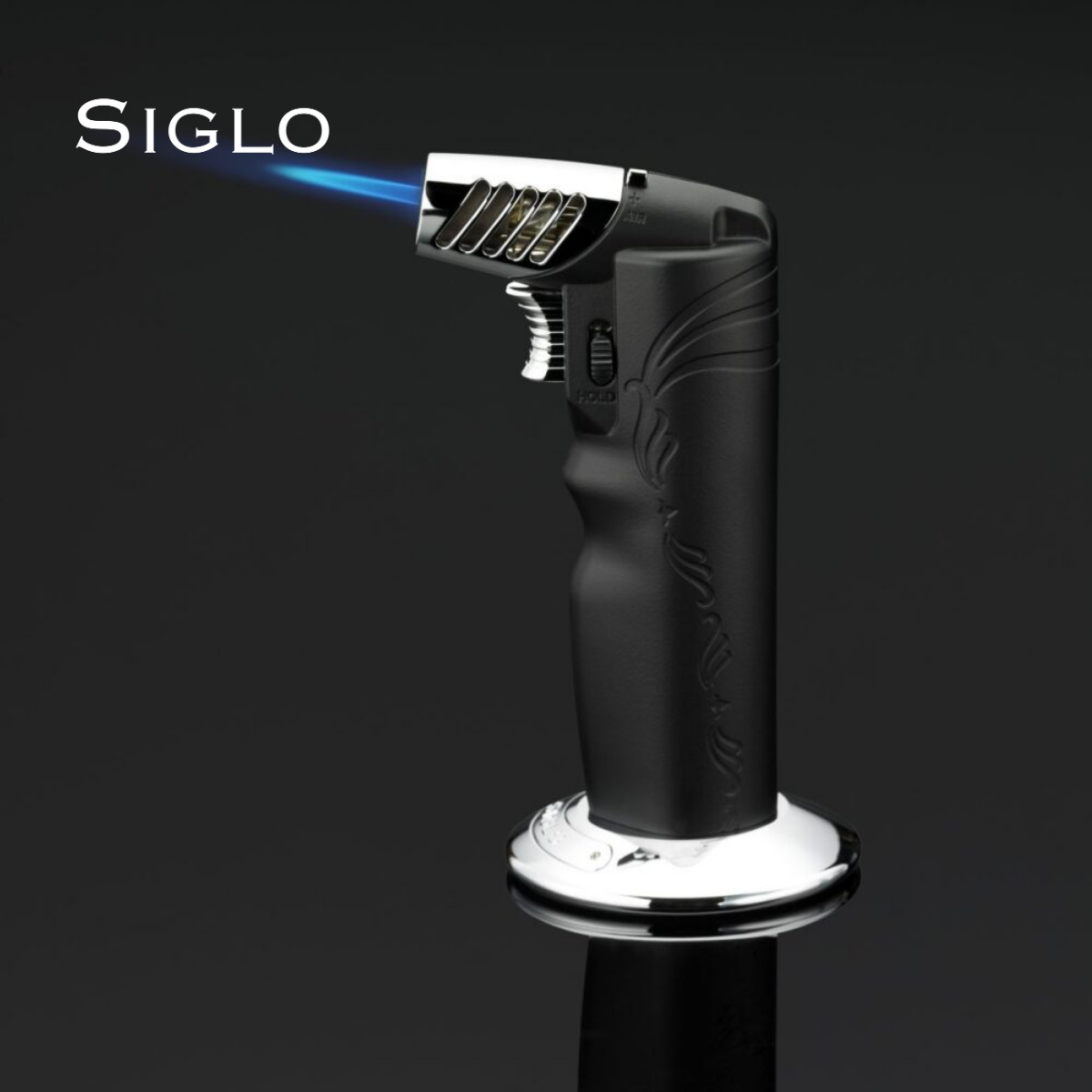 10010821D SIGLO Table Torch Oval - Black