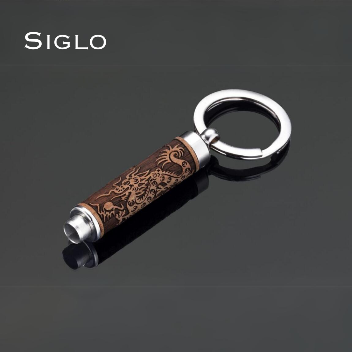 10011425D SIGLO Rosewood Dragon Cutter - Brown