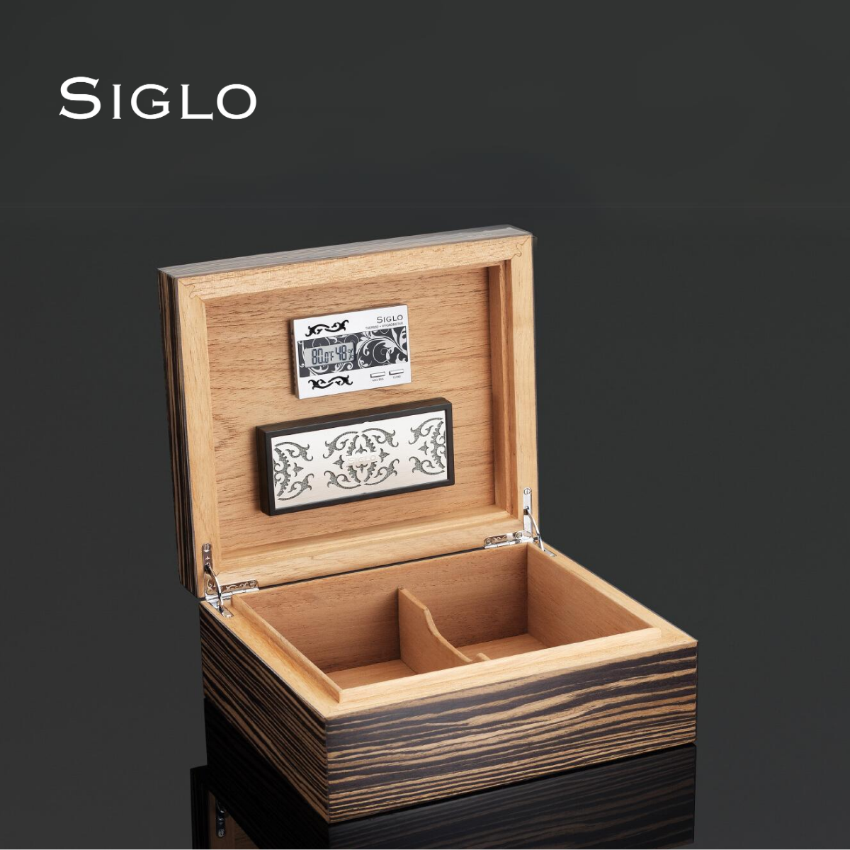60700195D SIGLO 50' Ebony Humidor