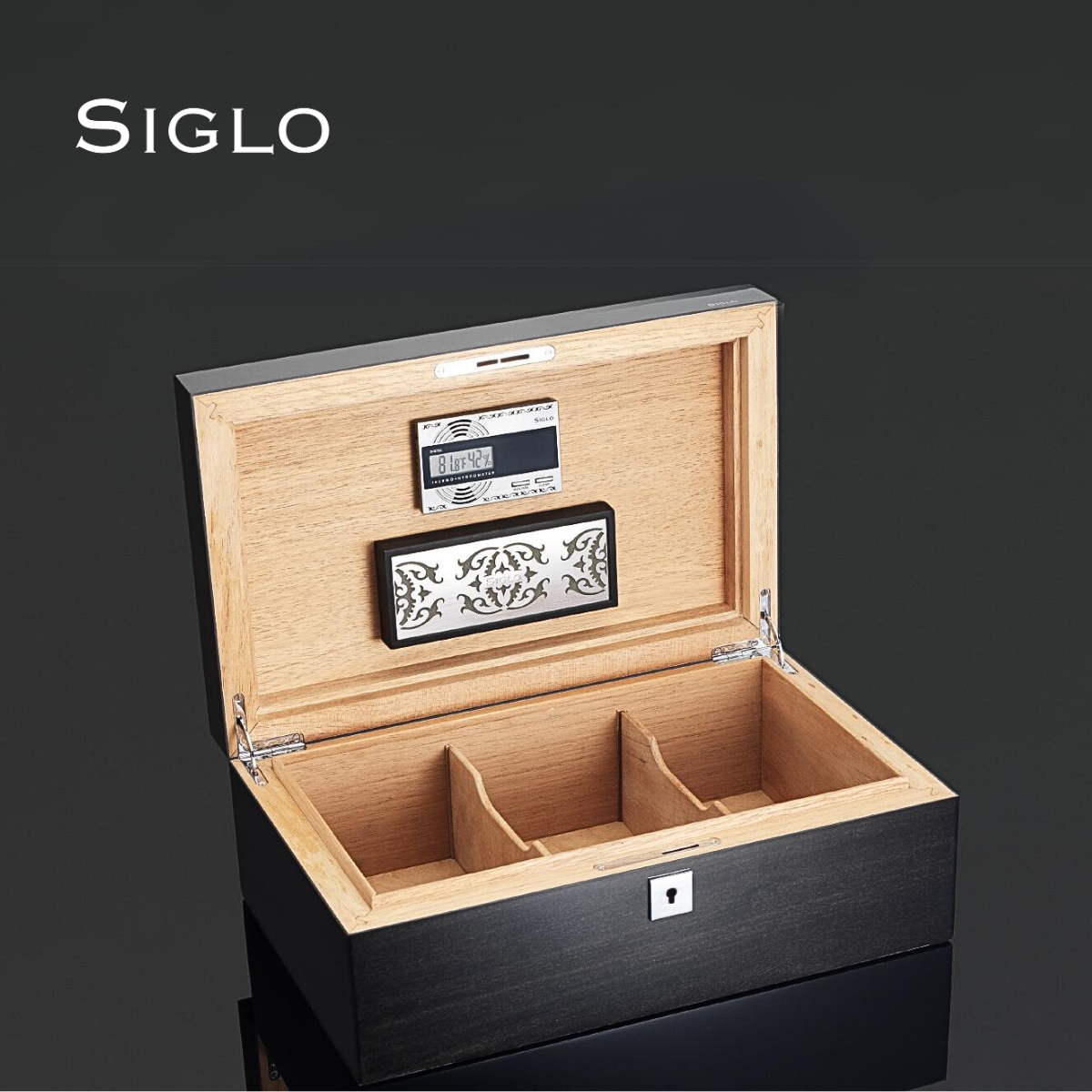 60700219D SIGLO 75' Dark Grey Humidor