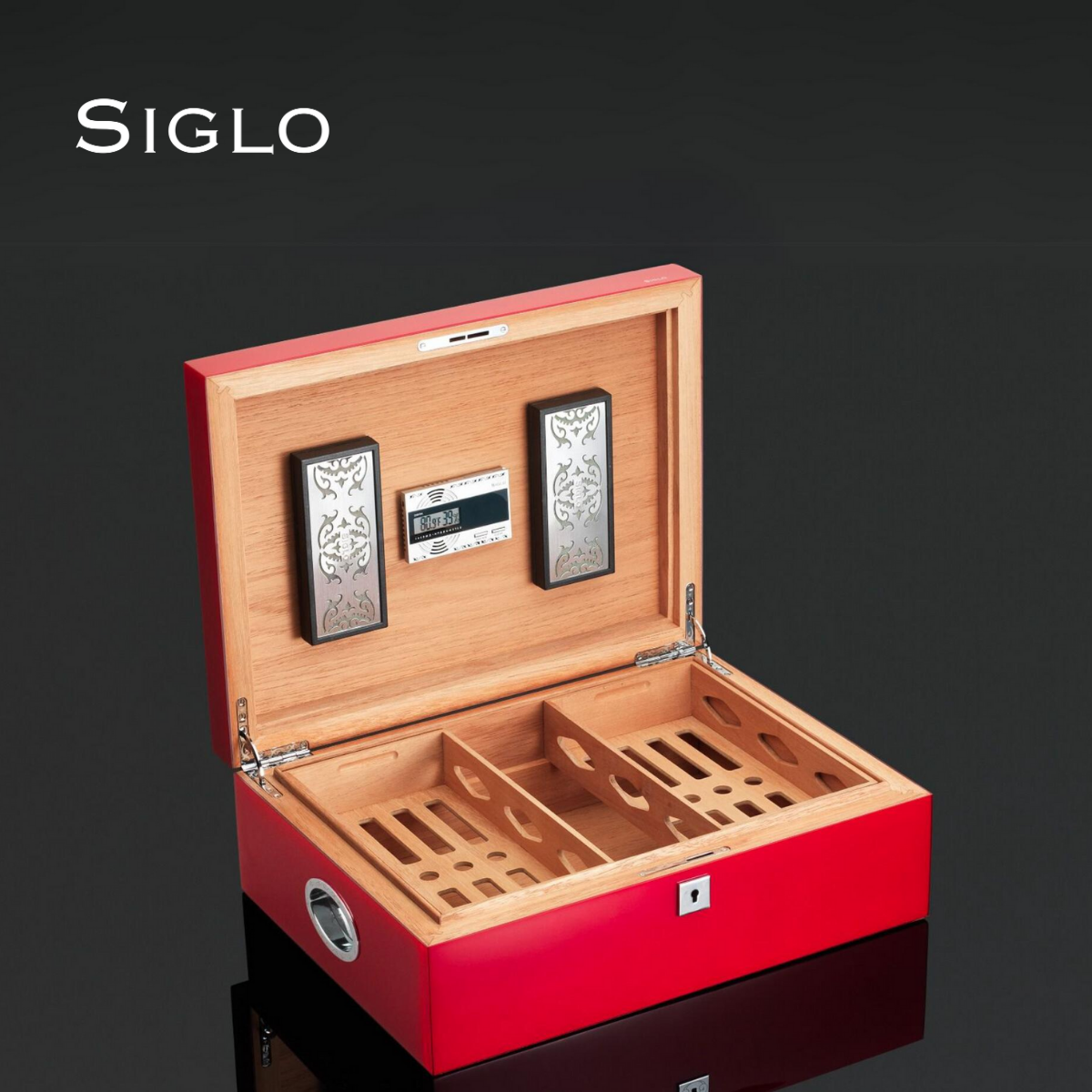 60700239D SIGLO 200' Red Humidor