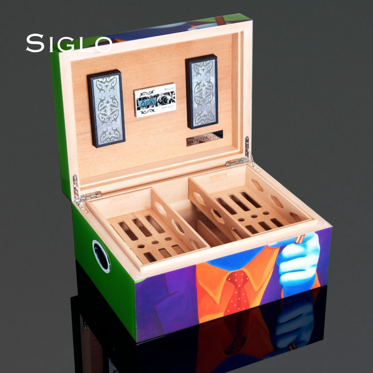 60700672D SIGLO John F. Kennedy Humidor Set