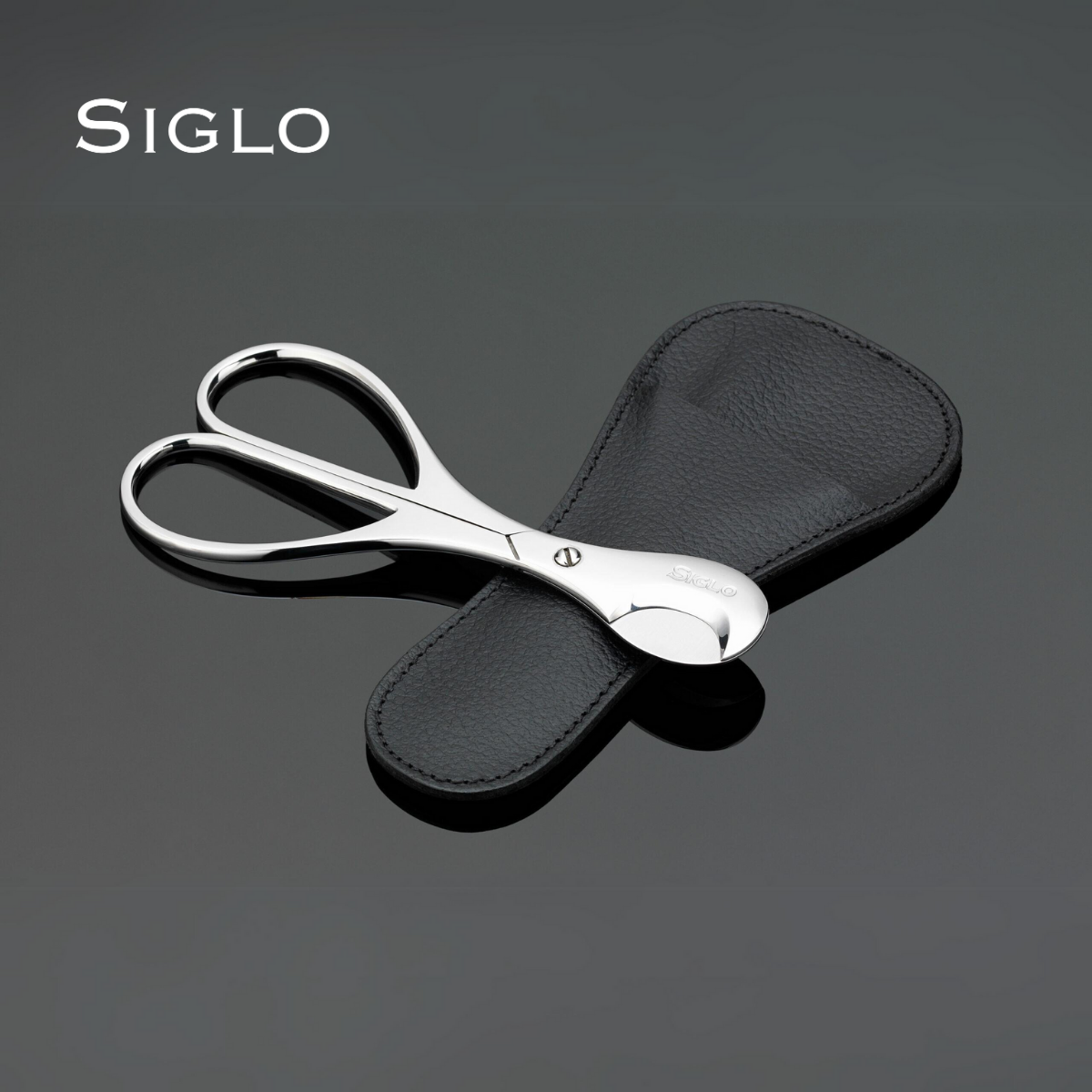 10010274D SIGLO Cigar Scissors Large W/Pouch
