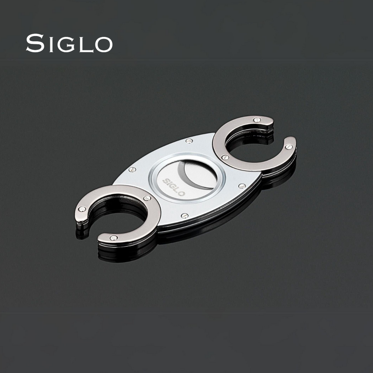 10010353D SIGLO CC Cutter - Silver Body / Gun Metal Handle