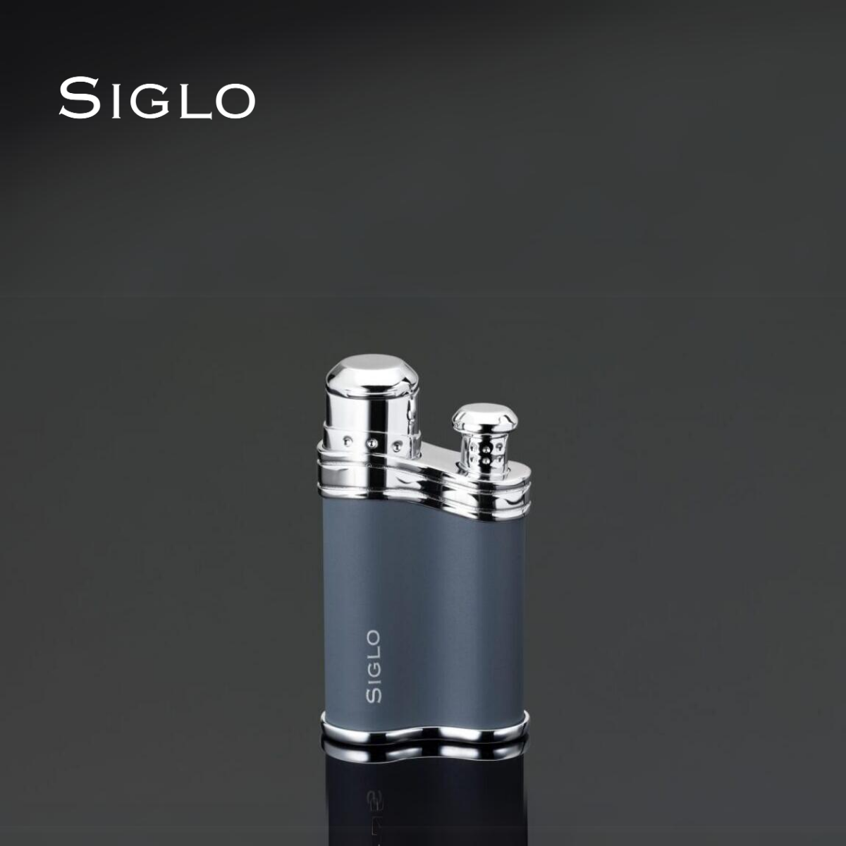 10010448D SIGLO Bean Shape Lighter - Matt Dark Grey