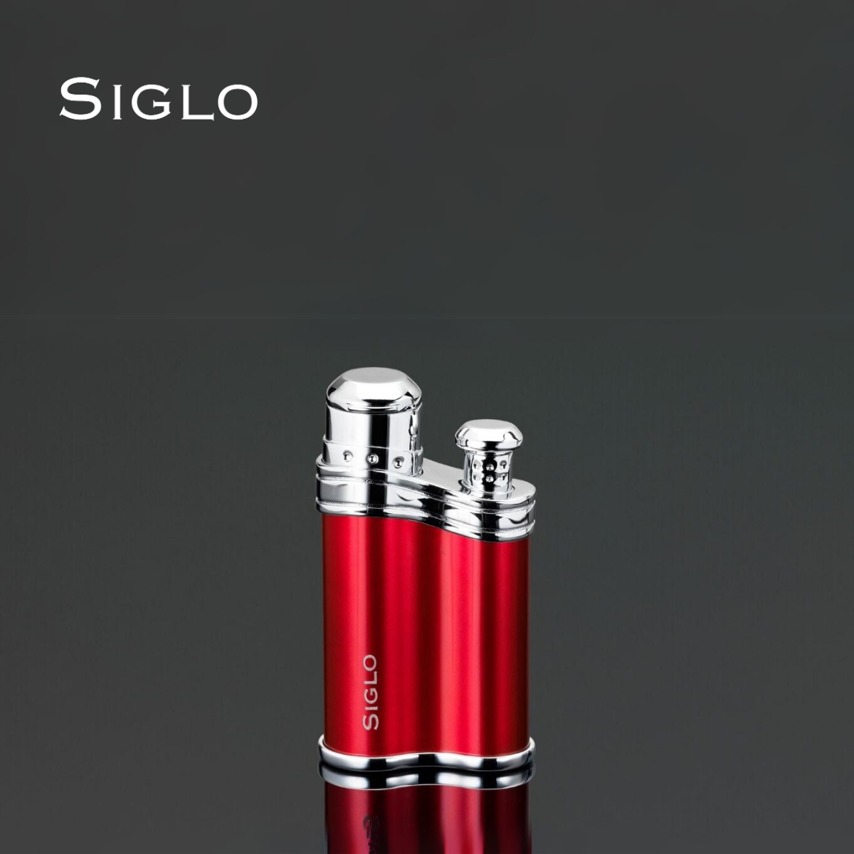 10010451D SIGLO Bean Shape Lighter - Red