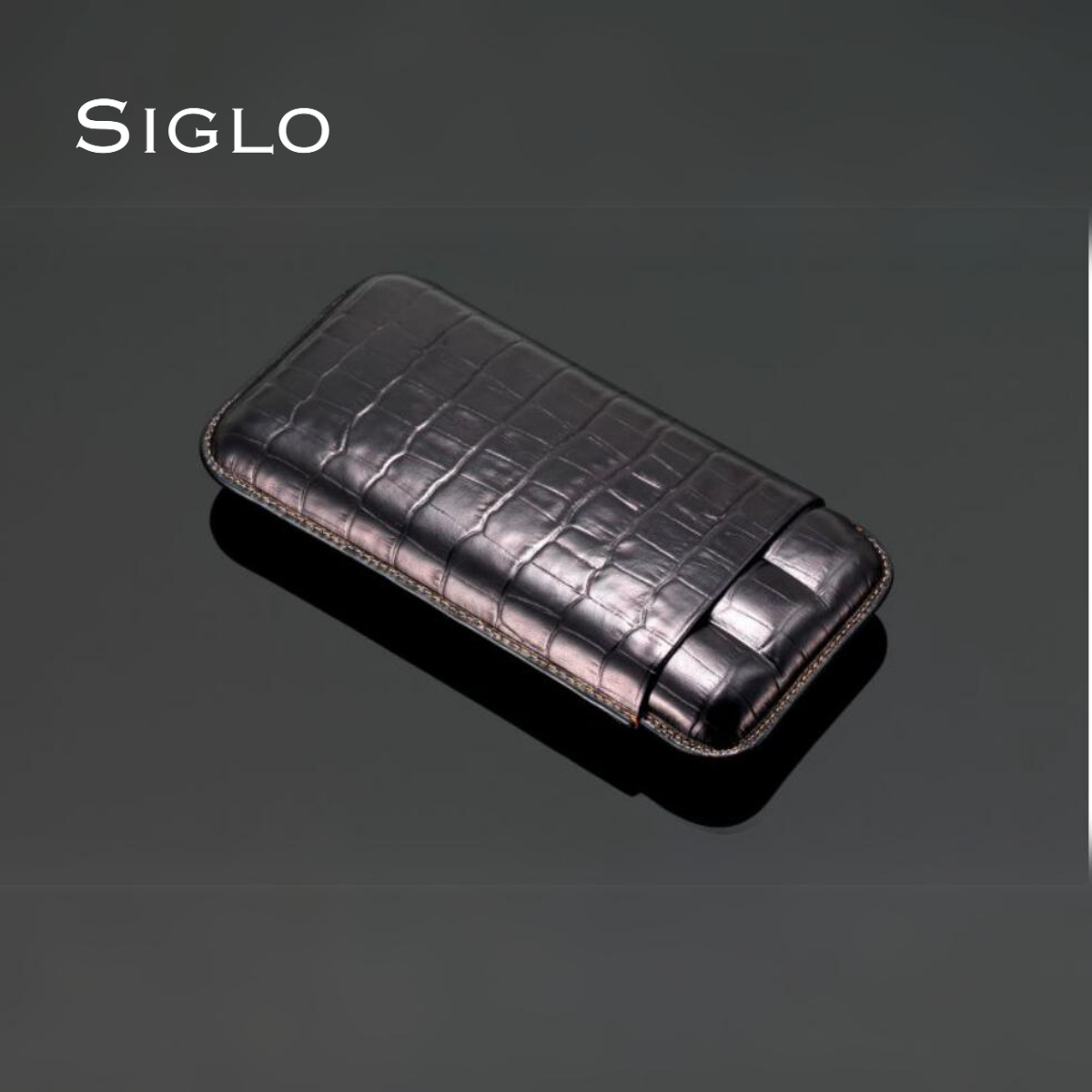 10011197D SIGLO Crocodile PTN Case 3s - Black
