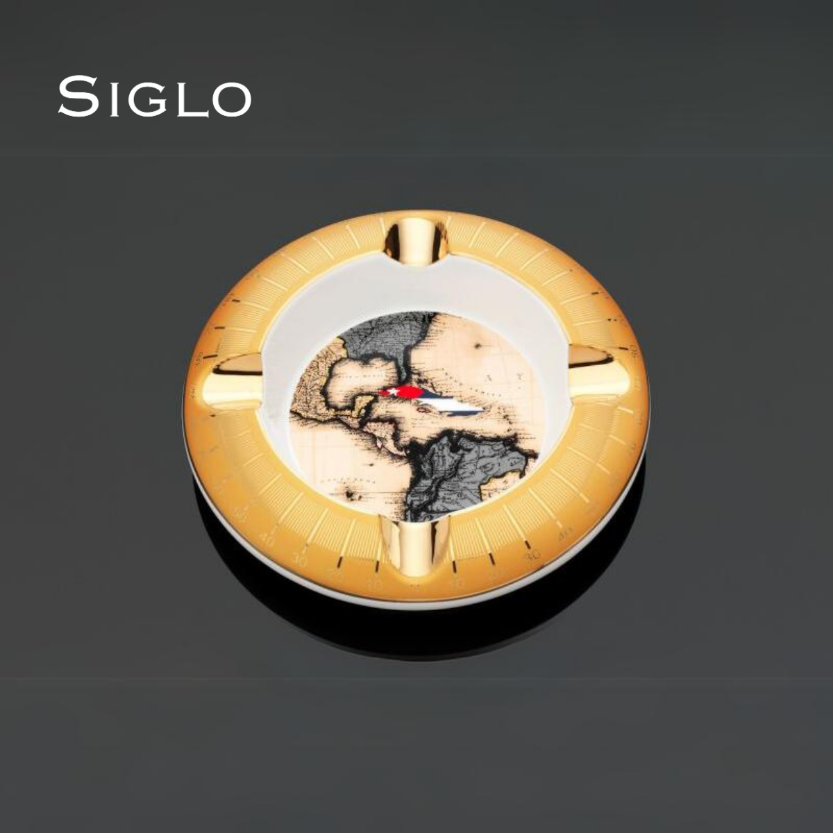 SIGLO Cuba Navigation Round Ashtray