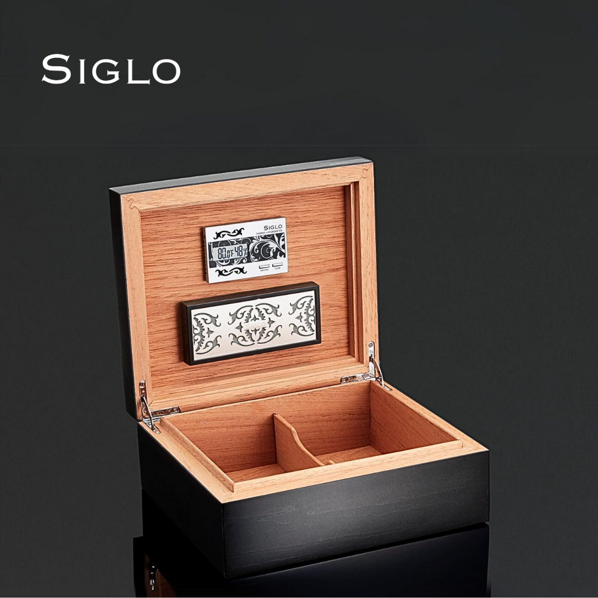 60700205D SIGLO 50' Dark Grey Humidor