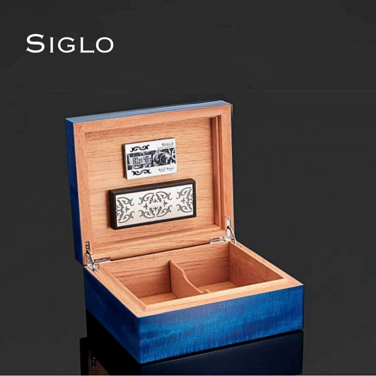 60700264D SIGLO 50' Cobalt Blue Humidor