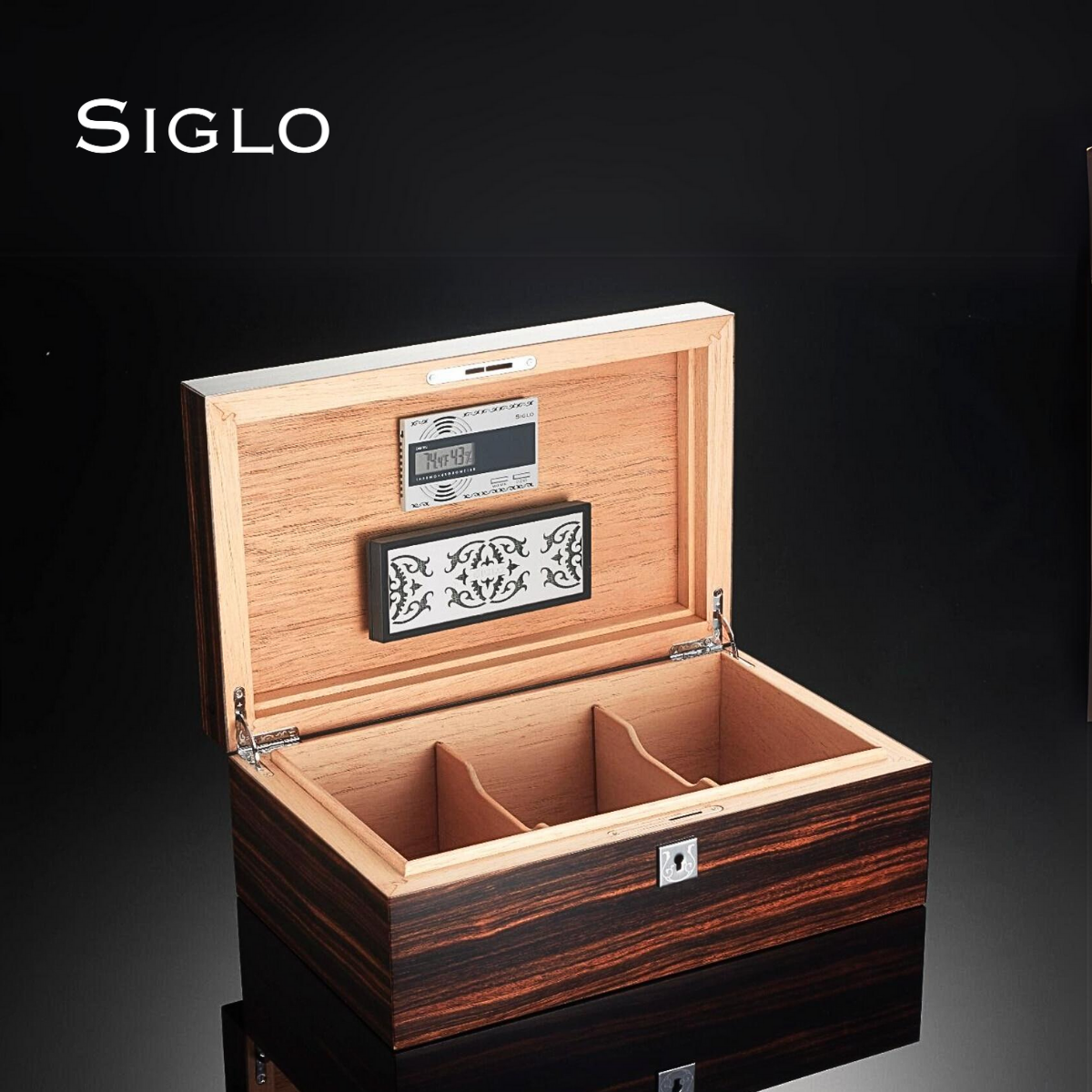 60700280D SIGLO 75' Macassar Humidor